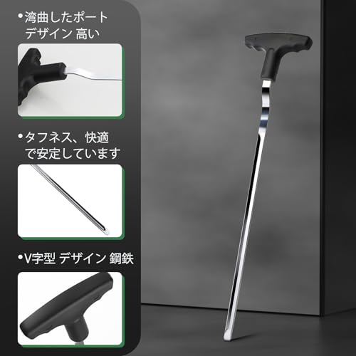 ゴルフグリップ交換セット、グリップリムーバー+グリップリムーバー接着剤除去シャベルセット