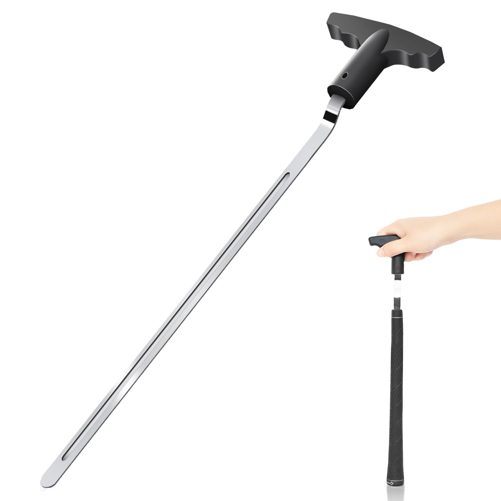 ゴルフグリップ交換セット、グリップリムーバー+グリップリムーバー接着剤除去シャベルセット