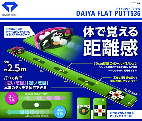 ダイヤ(DAIYA) パッティングマット パター練習器具 ダイヤフラットパット536 TR-536